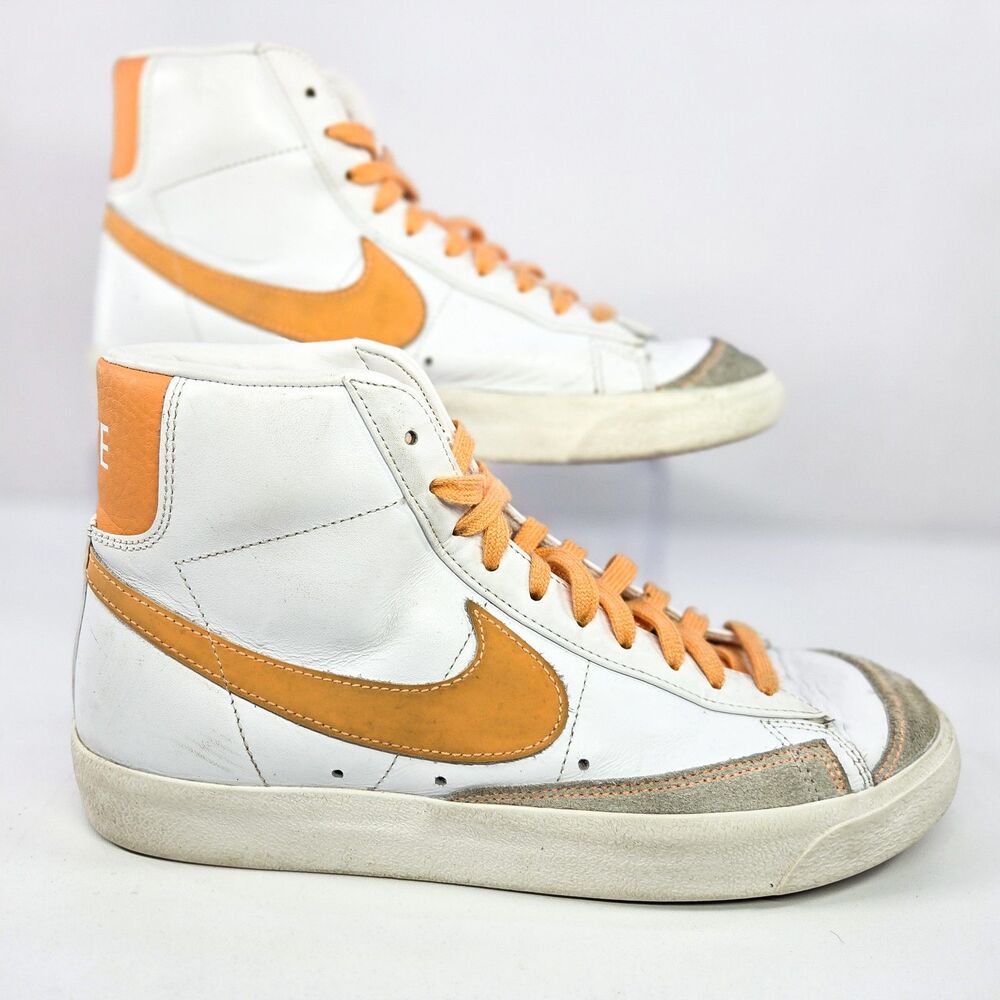 Nike Blazer Mid '77 Vintage FD0287-100 White Orange Men’s Size 9.5